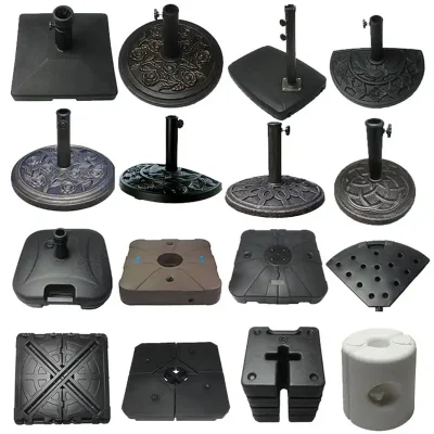 Ombrello patio con stativo in ghisa bronzo per impieghi pesanti da 50 kg Base per esterni