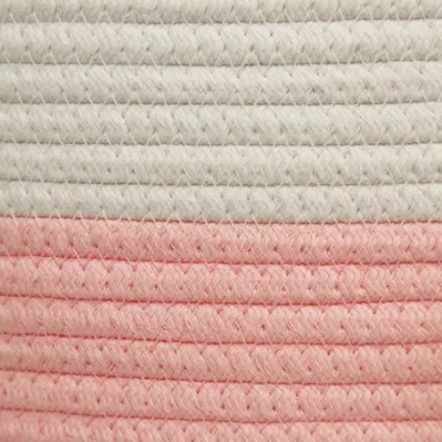 Cestelli di deposito extra large cesto di cotone di corda cesto di bucato di bucato