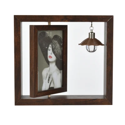 Cornice fotografica di lusso per foto singole 4X6 con luce