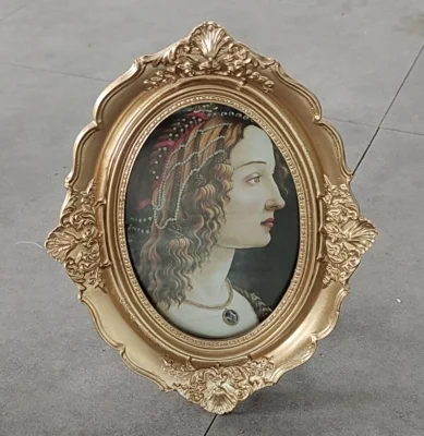Decorazione Casa Barocca personalizzata colore tavolo Mini resina foto Telaio