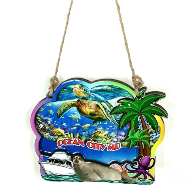 MDF Plaque Beach souvenir tartaruga parete decorazione d&prime;arte legno personalizzato Segnali