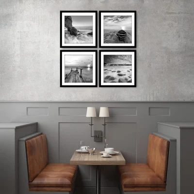 High Quality Hand Made Beach Seape 3D Painting Canvas for Vendita