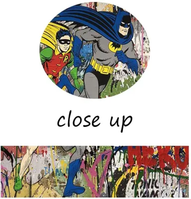 Supereroe Wall Art dipinti ispiratori tela dipinti Graffiti Pop Art Posters Stampa per decorazione della casa 36X24 pollici
