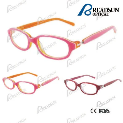 Cornici ottiche in acetato per bambini con cerniera girevole a 180 gradi (OAK280013-1)