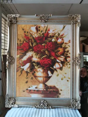 Formato personalizzato Barocco Grande cornice fotografica in legno massiccio