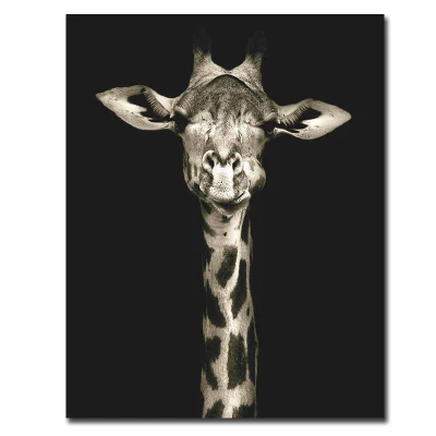 Drop Shipping Lion Canvas Stampa Home decorazione animale Nero e. White Wall Art