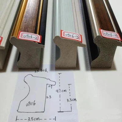 Decorazione interna personalizzabile stile europeo olio pittura schiuma linea foto Telaio