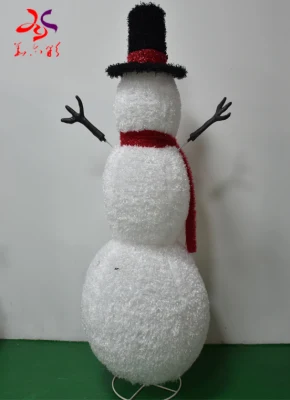 2021 nuovi prodotti telaio in ferro con panno Natale decora 3D Struttura Natale Snowman