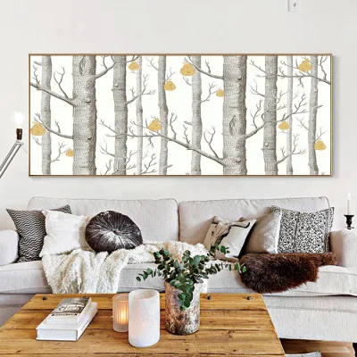 Incorniciato unico Wall decor Modern Landscape Canvas stampe d&prime;arte per Soggiorno