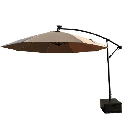 Umbrella quadrata di plastica con base di Parasol e terreno sabbioso Stand