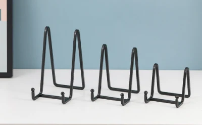 Supporti per supporti per display con supporto per display con supporto in metallo per immagini, piastre decorative, esel fotografico, disegno da tavolo