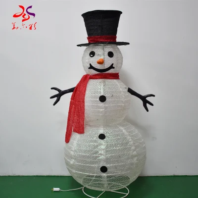 2021 nuovi prodotti telaio in ferro con panno Natale decora 3D Struttura Natale Snowman