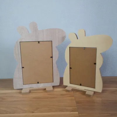 Carino forma pittura capretti Cornici di legno di foto