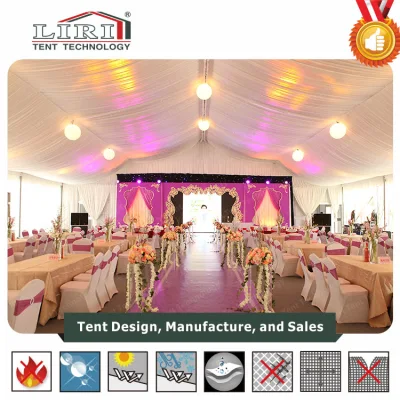  Tenda da sposa mobile con tetto in tessuto bianco PVC impermeabile