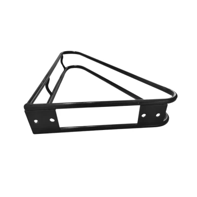 Staffe per bici triangolari in metallo rivestite di nero per display da parete