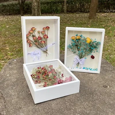 3D Wall decor Tablet Display legno DIY Album Foto ombra Profilati a scatola