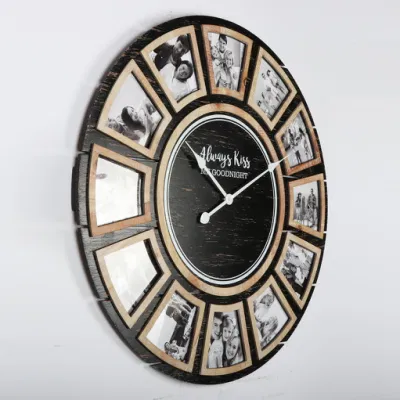 Collage Orologio da parete in legno Agriturismo Grande Orologio da parete