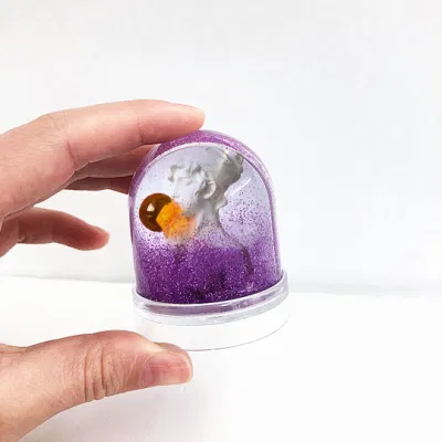 Fabbricare OEM Snow Globe Photo Frame Liquid Snow Ball foto Cornice con glitter