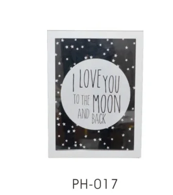 Cornice fotografica singola MDF con Picture Card