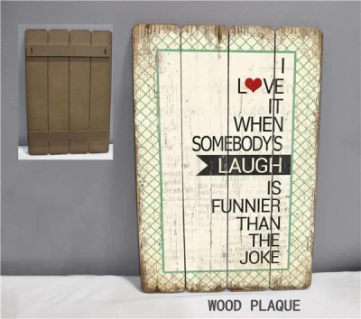 Mano dipinto legno placca artigianale in legno con dire