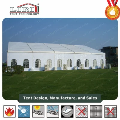 Tenda da sposa mobile con tetto in tessuto bianco PVC impermeabile