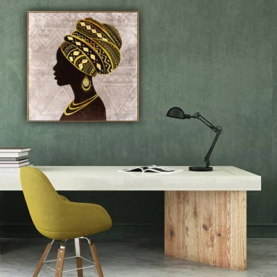 Black Woman Inspirational Wall Art dipinti a mano a olio stampe tela