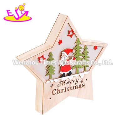 Vendita all&prime;ingrosso Fairy legno muro Hanging idee per Natale W09d085