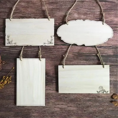Cartello di benvenuto corone di benvenuto porta anteriore Funny Welcome-Ish Hanging Wooden Decorazione a placca fai da te