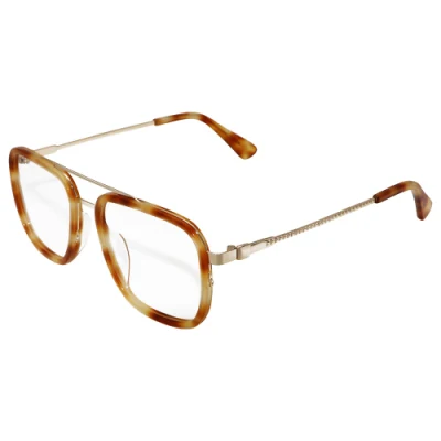 Yeetian Double Bridge Aviation Eyewear assortiti Mix Acetato Metal spettacolo Cornice acetato Moda occhiali Cornici ottiche