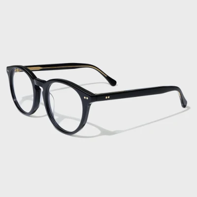 Occhiali verdi trasparenti con cornice ottica classica circolare Yeetian