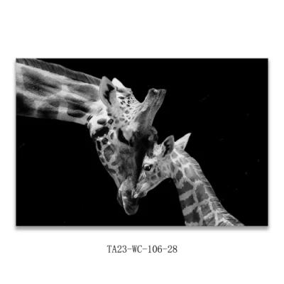 Cervi in giorno di nevica Stampa tela Stampa digitale Wall Art stampato Immagine moderna di Wall Art per decorazione del soggiorno