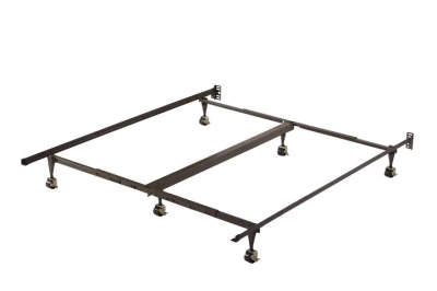 Camera in stile USA con letto regolabile in metallo e letti gemelli, letto queen size