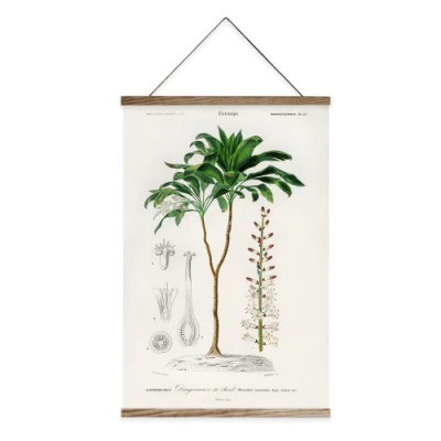 Pittura Botanica Banner Banner in tela di canvas Scorrere