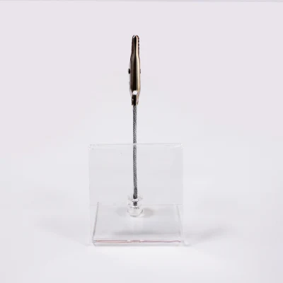 Supporto per display fotografico con clip, prezzo acrilico, misura personalizzata