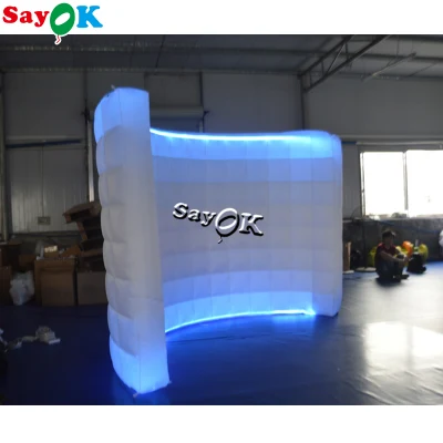Hot sale LED gonfiabile Photo Booth sfondo parete per Party Evento di nozze