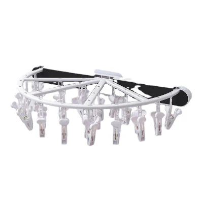 Reggiseno a parete con calzini per asciugatura Hanger pieghevole con 24 clip