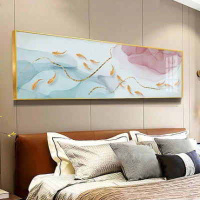 Pittura astratta Oro Nero fiore Rosa Cristallo decorazione della camera da letto in porcellana Arte della parete