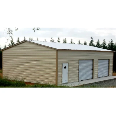 Struttura in acciaio montaggio rapido prefabbricato telaio porta auto shed con Porte multiple