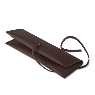 All&prime;ingrosso classica stile autentico cuoio pencil Borse rotolo di contenitore a matita Borsa a penna in pelle PU
