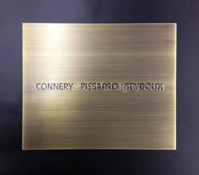 Produttore Custom Various Style Hotel Address Sign Aluminium Plaque