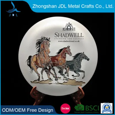 Le targhette commemorative in oro e argento con logo personalizzato in fabbrica sono stampate vuote Flexi Trophy Plate souvenir decorazione DEC
