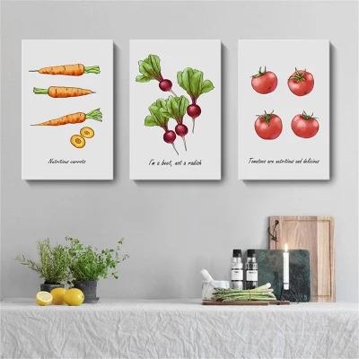 Ristorante decorazione incorniciato Wall Art cucina Roon Canvas stampe