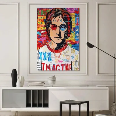 Fabbrica all&prime;ingrosso colorful Pop Girl Canvas Watercolor dipinti Wall Art