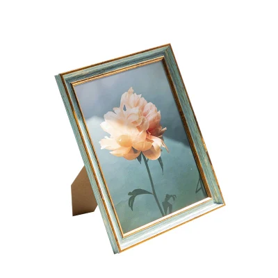 Cornice fotografica in legno di legno in vetro colorato e personalizzabile