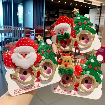 Nuovi occhiali decorativi natalizi Cornici per occhiali Santa Moose