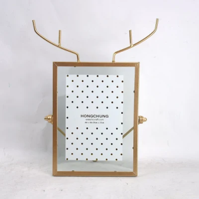 Carino Design metallo vetro cornice fotografica per decorazione domestica