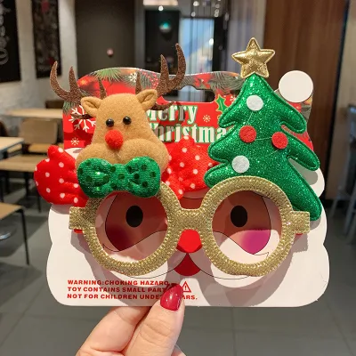 Nuovi occhiali decorativi natalizi Cornici per occhiali Santa Moose