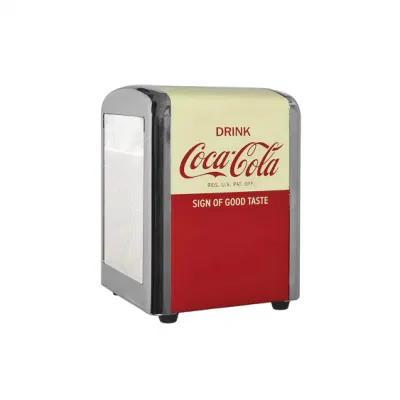 Contenitore dispenser di tessuto in metallo popolare per tovaglioli