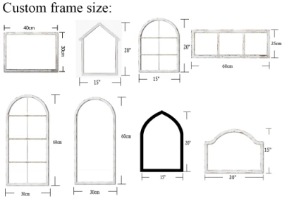 Natale bianco cornice finestra luci LED Natale sfondo Wall Art