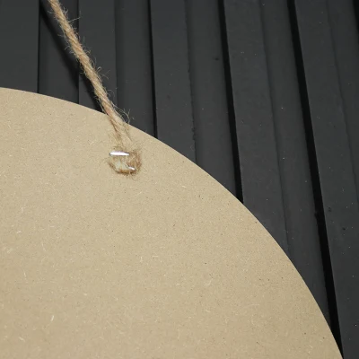 Immagine personalizzata MDF con appicciamento in legno rotondo